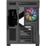 Xyz PC Gear Qubex Midi Tower-hus (sort | 2x USB-A | 1x USB-C | Hærdet glas)