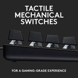 Logitech g413 tkl se mekanisk gaming-tastatur (sort, us-internationalt layout (qwerty), gl taktil, 80 % (tkl))