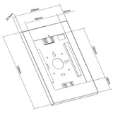 Neomounts WL15-650WH1 vægmonteret tabletholder (hvid)