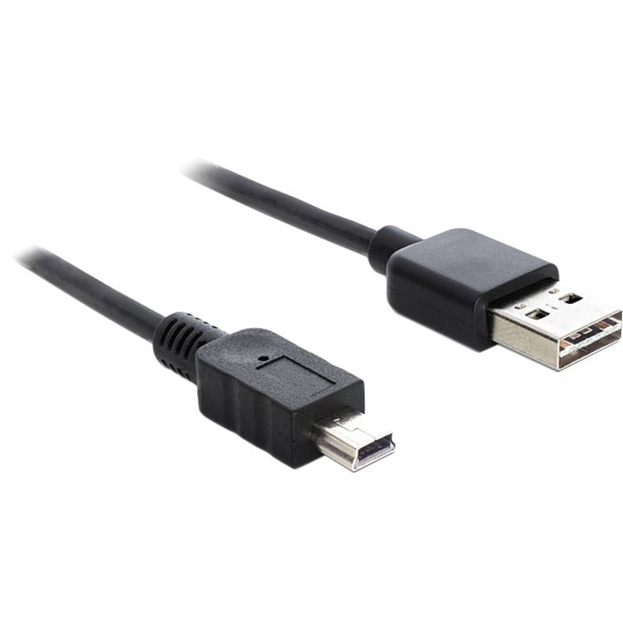 Delock easy-usb-a 2.0 han > mini USB-B 2.0 hankabel (sort, 3 meter)
