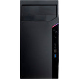 Inter-tech it-6505 reto mini tårnhus (sort | 2x USB-A)