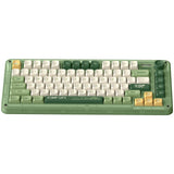 Iqunix zx75 camping trådløst mekanisk tastatur (grøn, us-layout (qwerty), cherry mx brown, 75%, rgb-lysdioder, hot-swappable, double-shot pbt, 2,4ghz | bluetooth 5.1 | usb-c)
