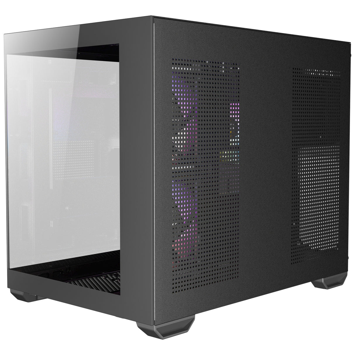 Antec cx600m argb mini tårnhus (sort | 3x usb-a | hærdet glas)