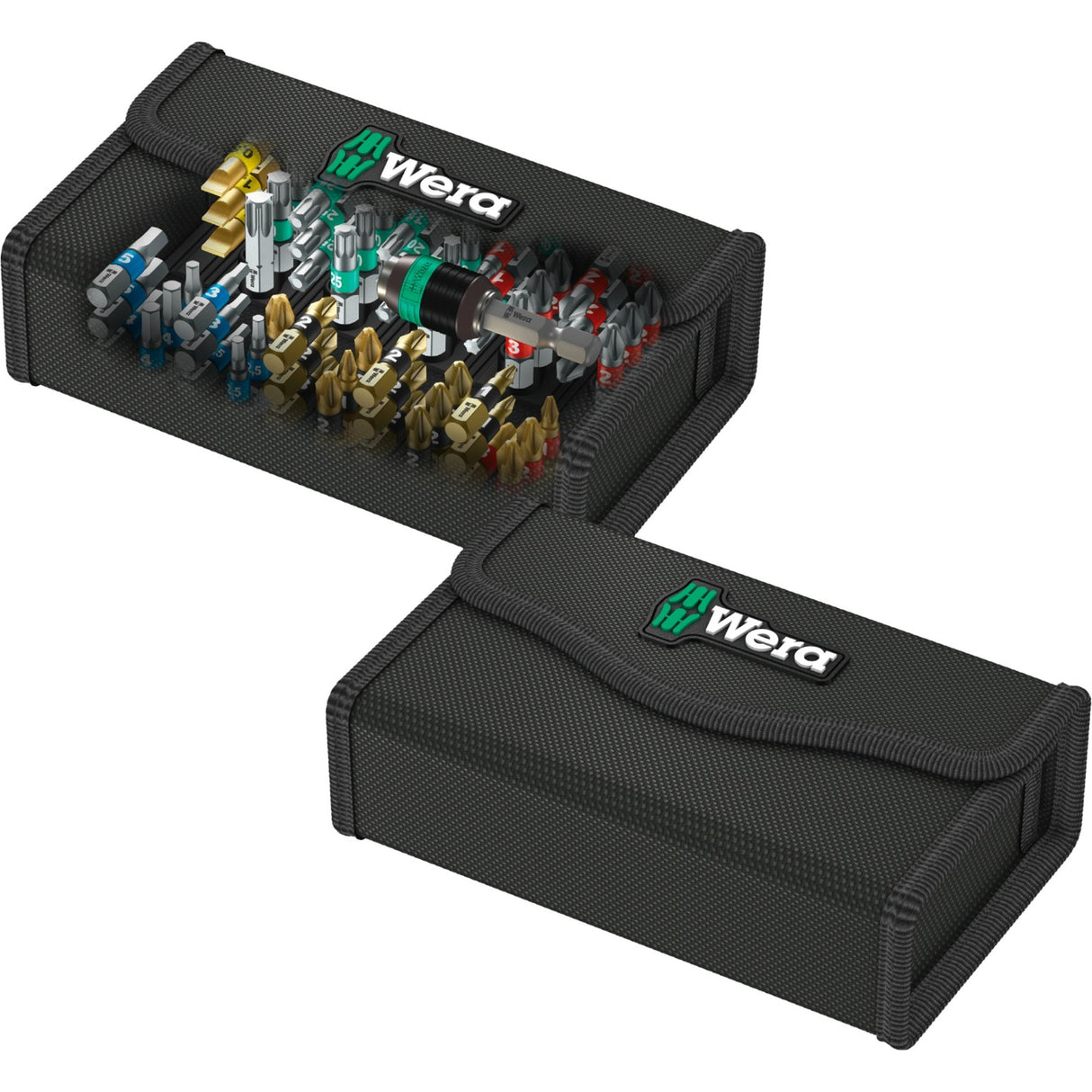Wera bit-safe 61 universal 1, 61-delt bit sæt (sort grøn)