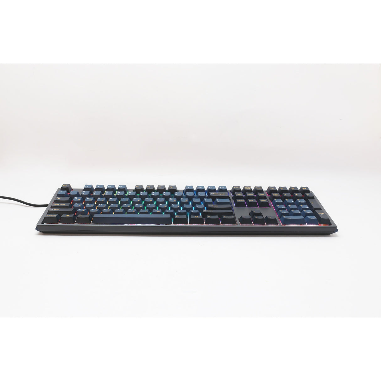 Ducky one 3 pro rgb mekanisk gaming-tastatur (sort, us-layout (qwerty), cherry mx2a red, 100%, rgb led, double-shot pbt, kvaksalvermekanik, hot swap)