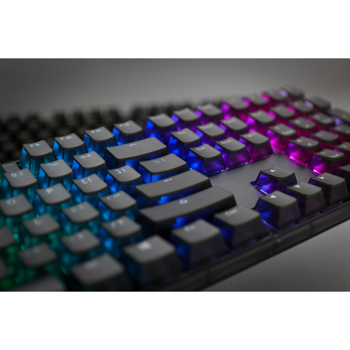 Ducky one 3 aura rgb mekanisk tastatur (sort, us-layout (qwerty), cherry mx brown, 100%, abs double shot, hot swap)