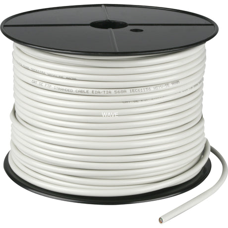 Goobay netværkskabel rj-45 f utp med cat.5e (grå, 100 meter, kabelrulle, fleksibel)