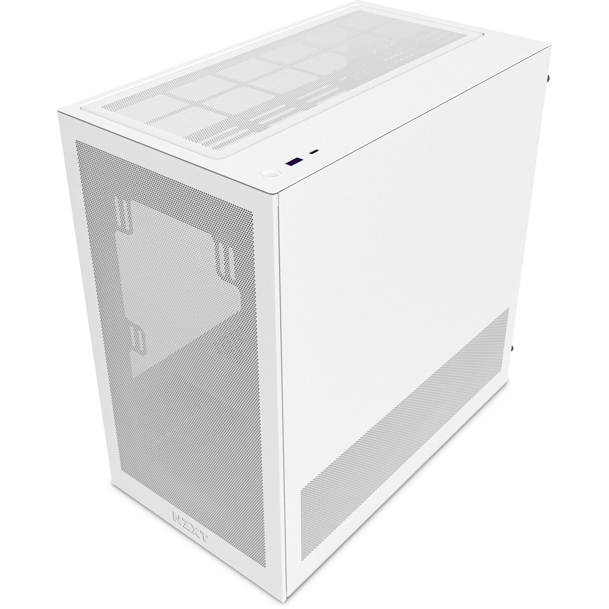 Nzxt h3 flow midi tårnhus (hvid (mat) | 1x USB-A | 1x USB-C | hærdet glas)