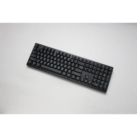 Ducky zero 6108 klassisk sort rgb mekanisk gaming tastatur (sort, us layout (qwerty), cherry mx2a brown, 100%, rgb lysdioder, double-shot pbt, hot swap, 2,4ghz | bluetooth | usb-c)