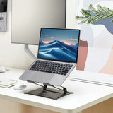 Act connectivity laptop stativ, aluminium, foldbar, trinløst højdejusterbar (sort)
