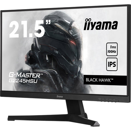 Iiyama G-Master Black Hawk G2245HSU-B2 22 spilleskærm (sort, HDMI, skærmport, 2x USB-A, USB-B)