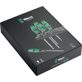 Wera 334 6 skruetrækkersæt kraftform plus (sort grøn, 6 dele)