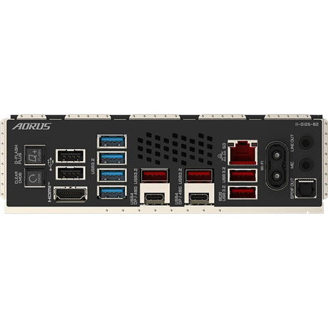 Gigabyte x870e aorus master socket am5 bundkort (sort, raid, 5 GB LAN, Wi-Fi 7, BT, lyd, ATX)