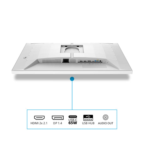 Philips Evnia 27m2n5901a 27 4k UHD-gamingskærm (hvid, 2x HDMI, skærmport, 2x USB-A, USB-B, USB-C, 160 Hz 320 Hz)