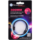 Silverstone sata iii kabel 30 cm (sort, 6gb s, lavprofilstik, cp11b-300)