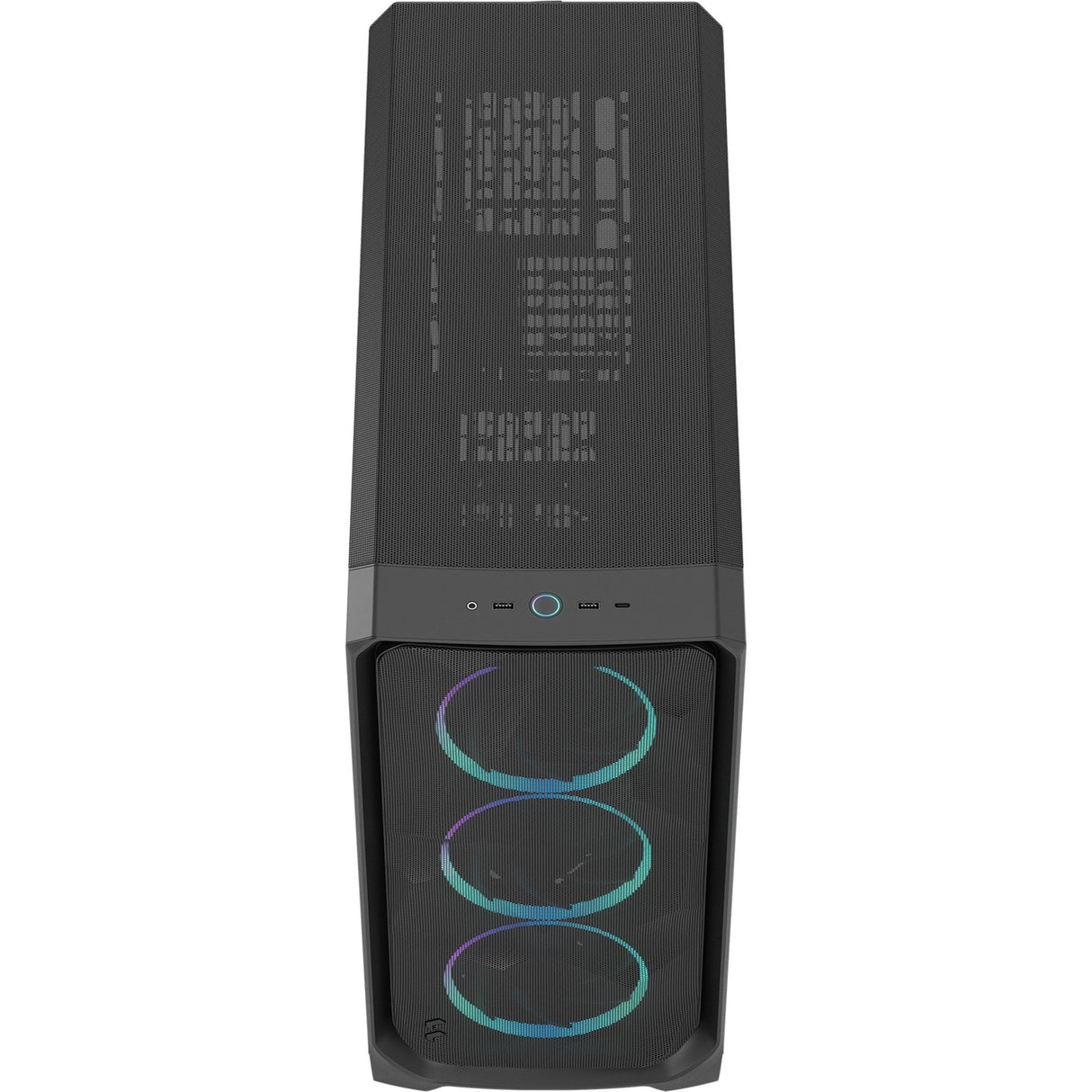 Fractal design meshify 3 xl rgb stort tårnhus (sort | 2x usb-a | 1x usb-c | rgb | hærdet glas)