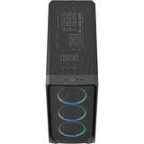 Fractal design meshify 3 xl rgb stort tårnhus (sort | 2x usb-a | 1x usb-c | rgb | hærdet glas)