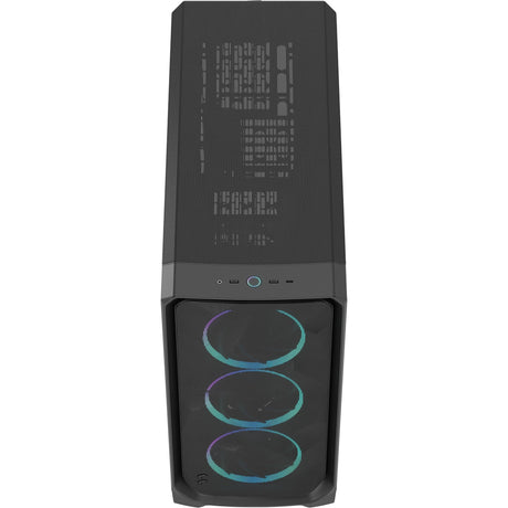 Fractal design meshify 3 xl rgb stort tårnhus (sort | 2x usb-a | 1x usb-c | rgb | hærdet glas)