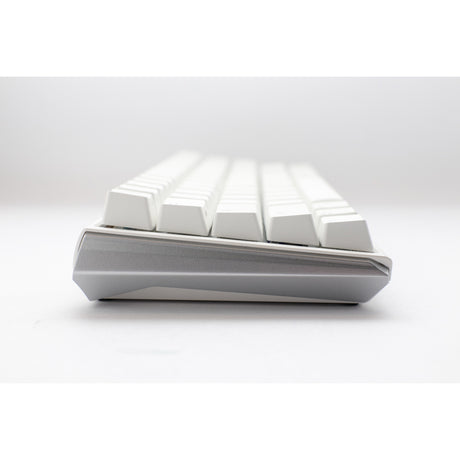 Ducky one 3 klassisk ren hvid mini rgb mekanisk tastatur (hvid, us-layout (qwerty), cherry mx red, 60%, rgb led, double-shot pbt, hot-swappable, quack mekanik)