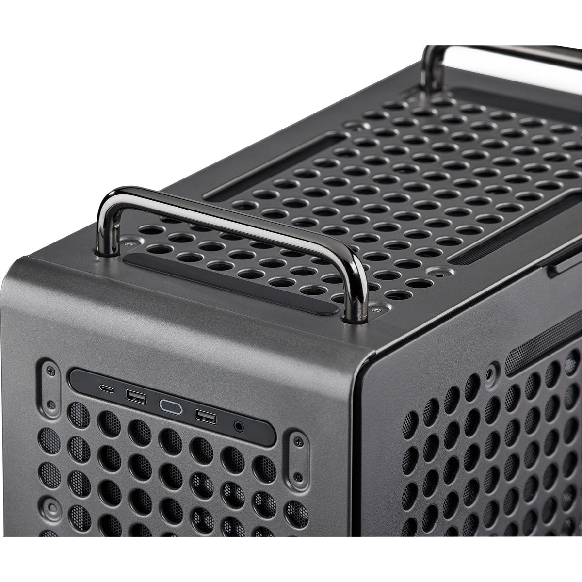 Cooler Master Qube 540 Stardust Iron Midi Tower-hus (sort | 2x USB-A | 1x USB-C | hærdet glas)