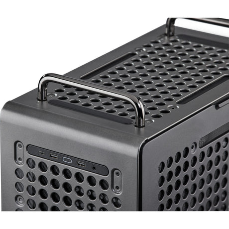 Cooler master qube 540 stardust iron midi tower behuizing (zwart | 2x usb-a | 1x usb-c | tempered glass)