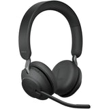 Jabra evolve2 65, ms stereo on-ear headset (sort, microsoft teams, bluetooth)