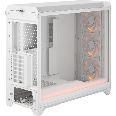Fractal design meshify 3 xl ambience pro rgb stort tårnhus (hvid | 2x usb-a | 1x usb-c | rgb | hærdet glas)