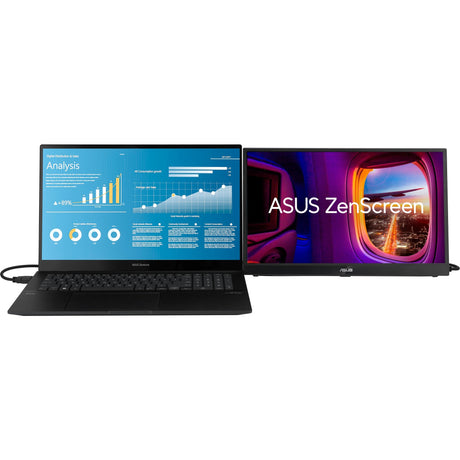 Asus Zenscreen MB17Ahg bærbar skærm 17.3 (sort, 144Hz, HDMI, USB Type-C, FreeSync Premium)