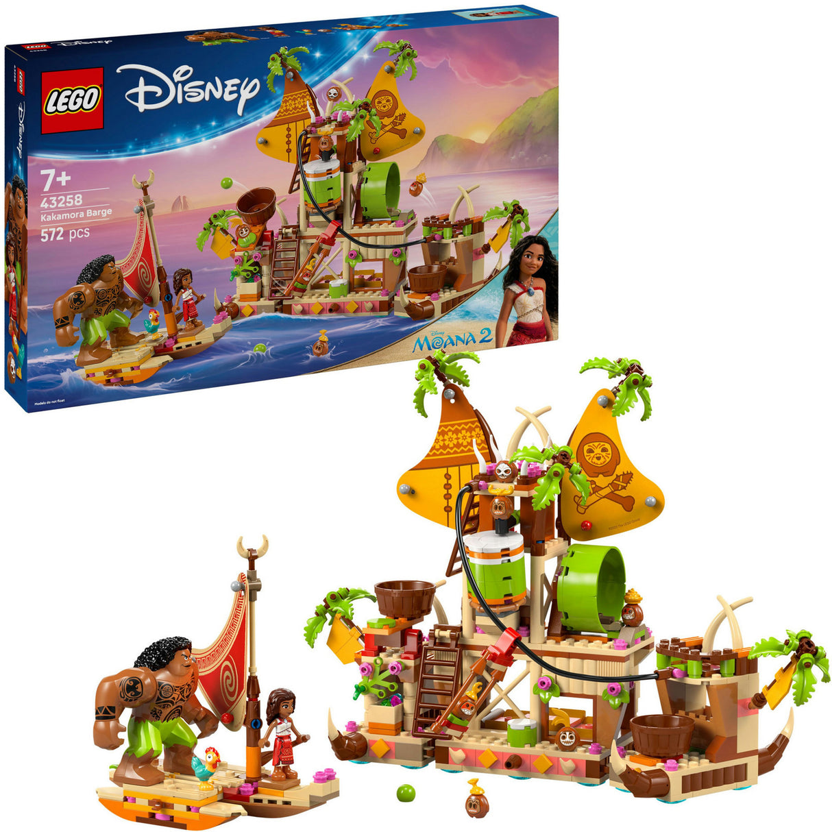 Lego Disney Vaiana 2 Kakamora-båd - 43258