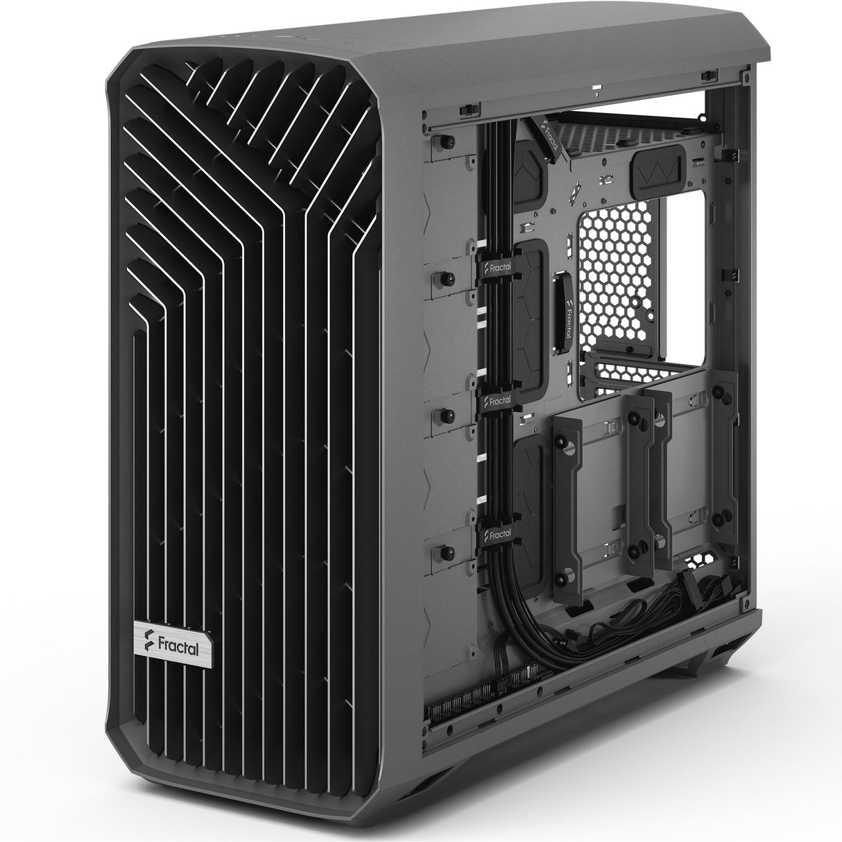 Fractal design torrent grå tg lys tonet midi tårnhus (grå | 2x USB-A | 1x USB-C | hærdet glas)