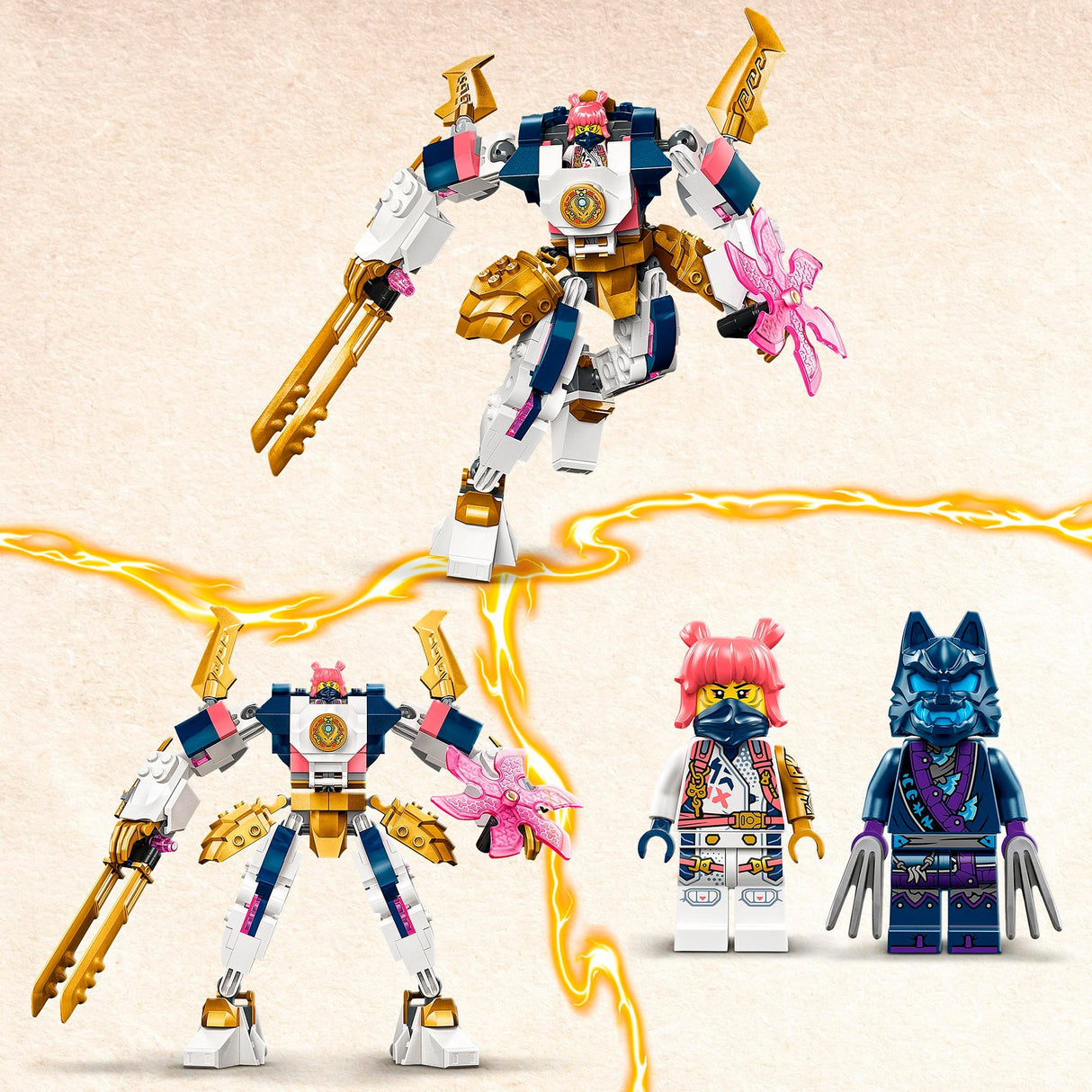 Lego Ninjago - Sora's Elemental Tech Mecha Construction Toy (71807)