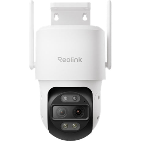 Reolink 4K udendørskamera med to objektiver - 2,4 5 GHz WiFi - automatisk zoomsporing - panorering - AI-videosøgning - Trackmix-serien W760