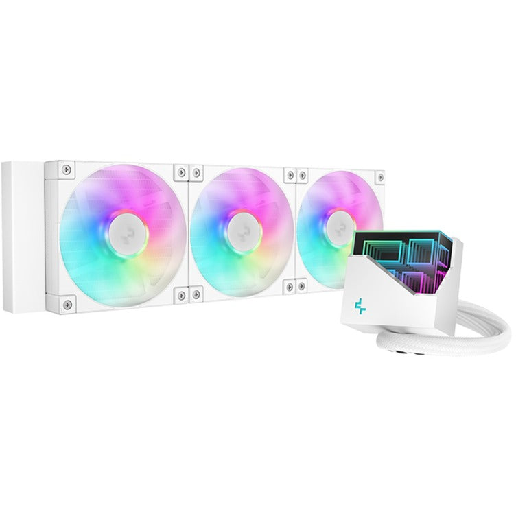 Deepcool lt360 argb vandkøling (hvidt, 4-benet pwm ventilatorstik)