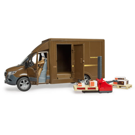 Bruder MB Sprinter UPS med fører og tilbehør modelkøretøj (02678)