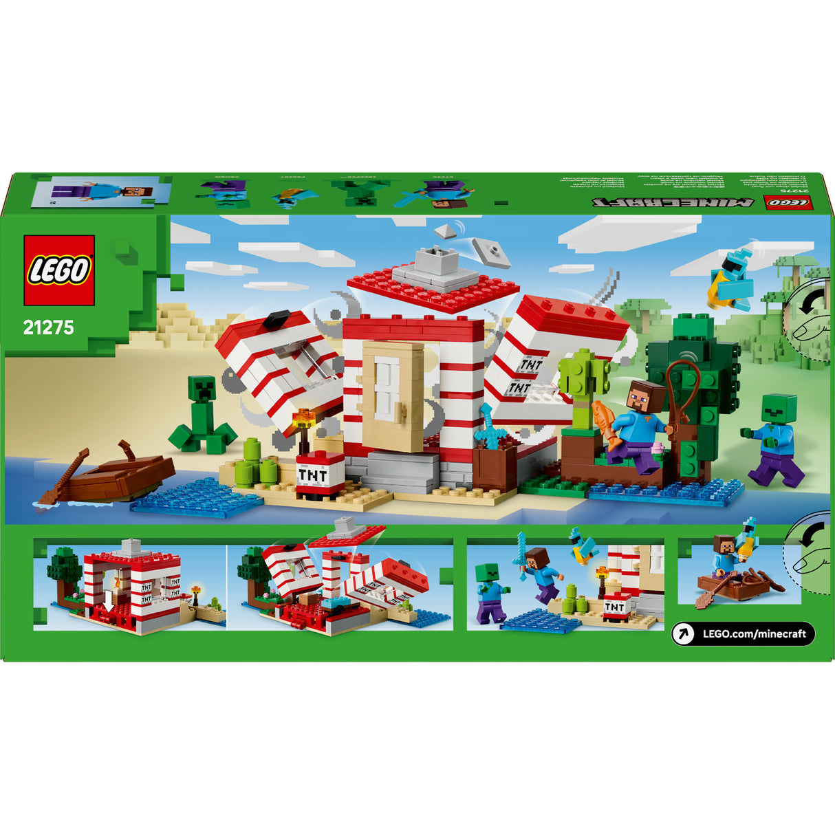 Lego ® Minecraft® TNT Jungle House, videospilsæt - 21275