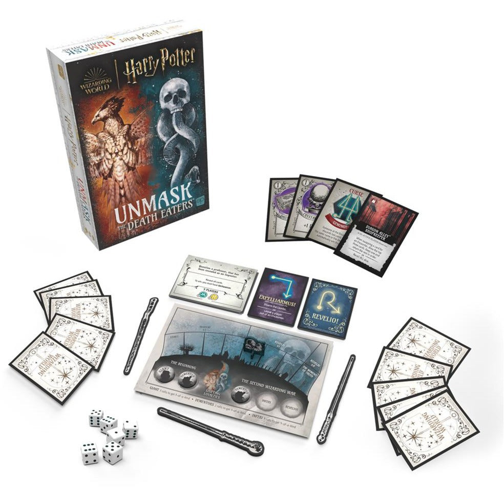 European Player Network Harry Potter: Unmask the Death Eaters brætspil (engelsk, 3 - 8 spillere, 60 minutter, fra 11 år)