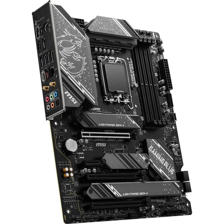 MSI Z790 Gaming Plus Wi-Fi Socket 1700 bundkort (grå sort, RAID, 2,5 GB-LAN, Wi-Fi 6e, BT, lyd, ATX)
