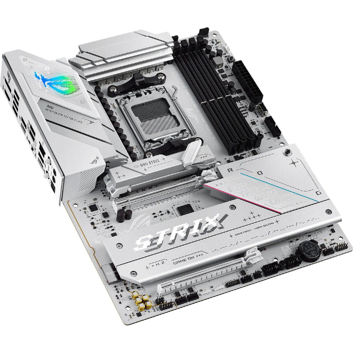 Asus ROG Strix B850-A Gaming Wi-Fi Socket AM5 bundkort (hvid, 2,5 GB-LAN, Wi-Fi 7, BT, lyd, ATX)