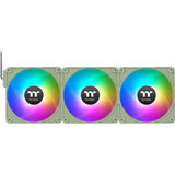 Thermaltake ct120 ex reverse argb sync pc køleventilator matcha grøn (3-fan pack) case fans (lysegrøn, 3 styk, 120 x 120 x 25 mm, pwm)