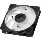 Arctic p12 pro a-rgb kabinet blæser (sort, 120 x 120 x 25 mm, pwm)