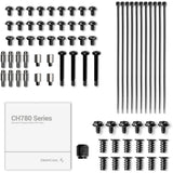 Deepcool CH780 MIDI Tower-hus (hvid | 4x USB-A | 1x USB-C | RGB | vindue)