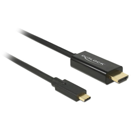 Delock USB-C (han) > HDMI (han) (DP Alt-tilstand) kabel (sort, 1 meter, 4K 30 Hz)