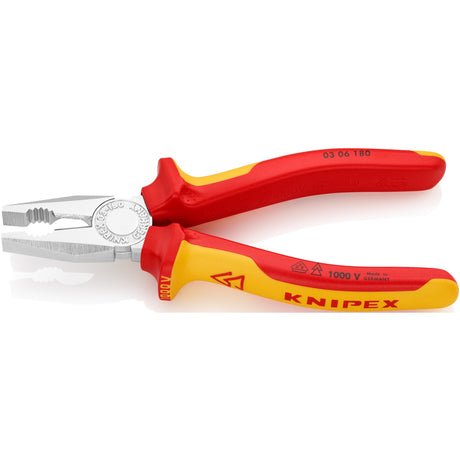 Knipex kombitang 03 06 180 kombitang (rød gul, VDE testet)