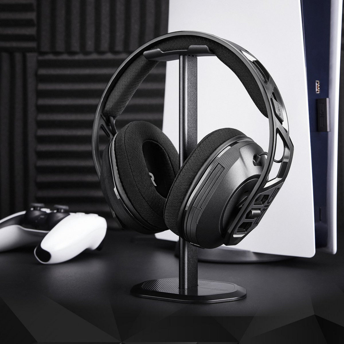 Nacon rig 600 pro hs over-ear gaming headset (sort, playstation 5, playstation 4, windows, nintendo switch, android, ios)