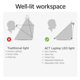 Act Connectivity Dæmpbar Clip-On Laptop LED Light Bar LED Bar (sort, USB-drevet, 3000k-6500k)