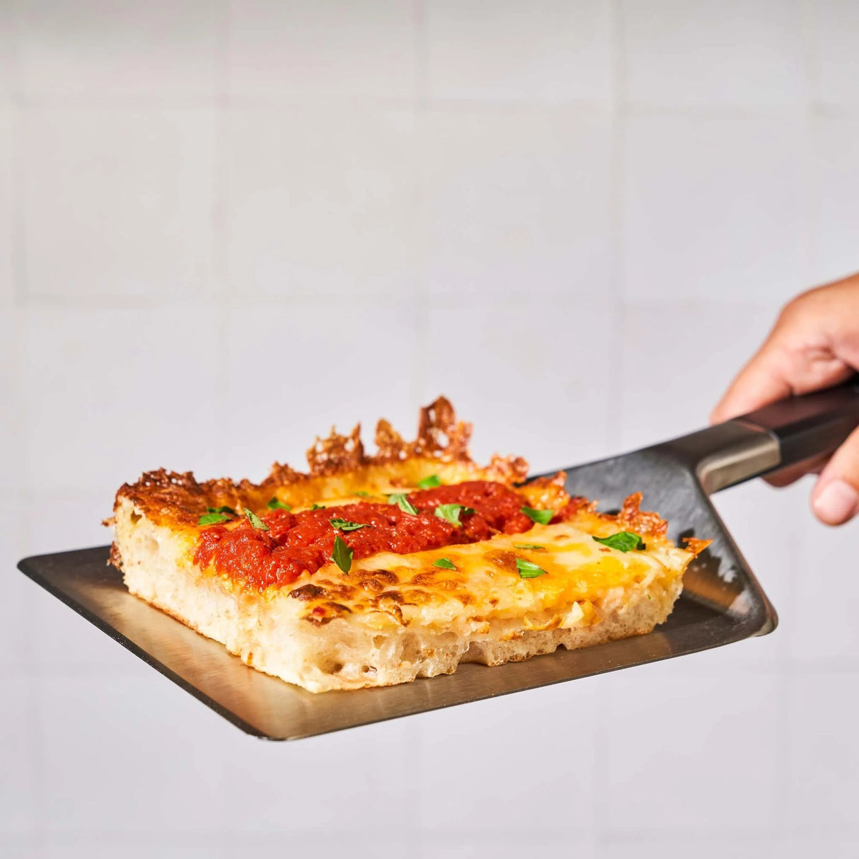 Ooni pan pizza spatel grill bestik (sølv sort)