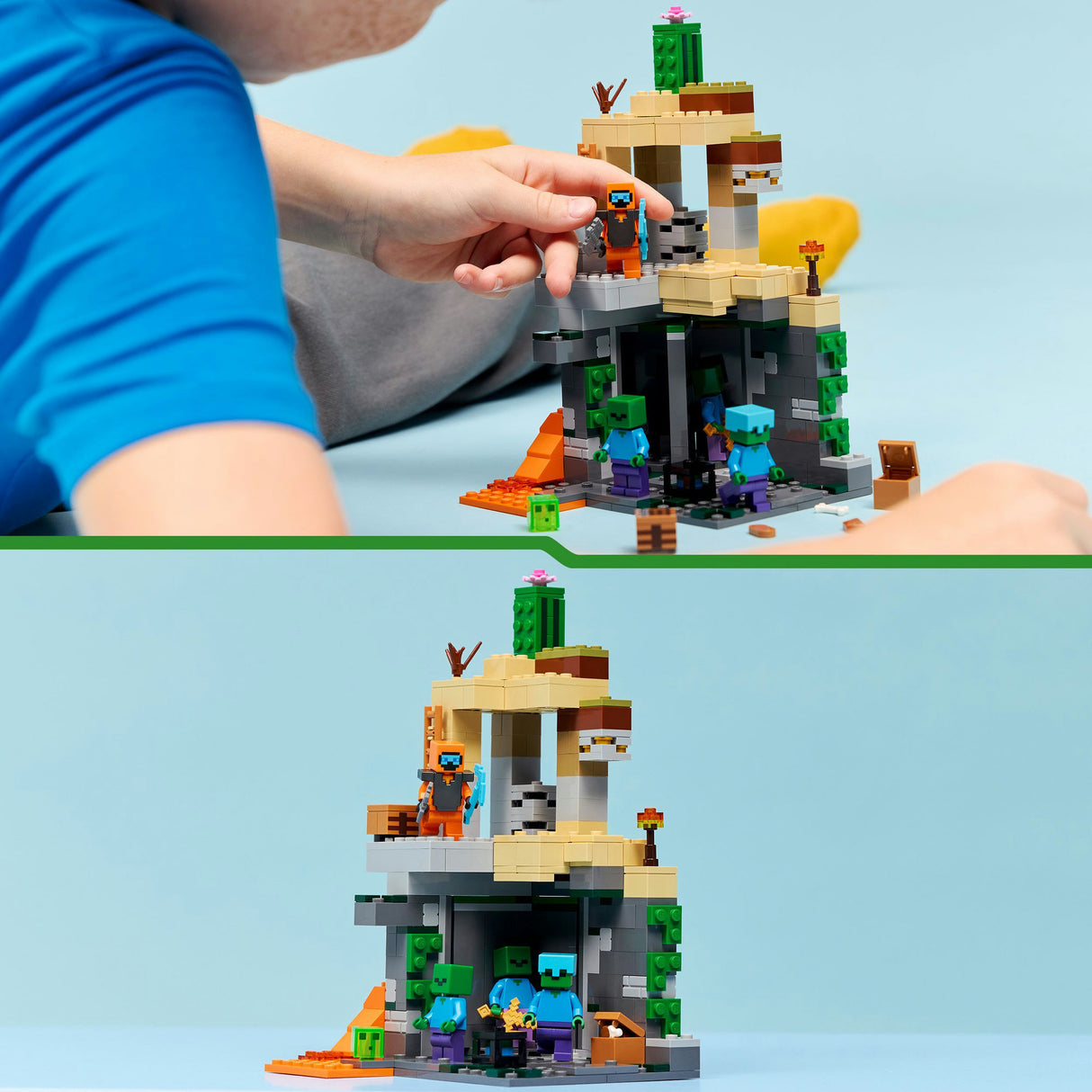 Lego minecraft 21587 zombie fangehul
