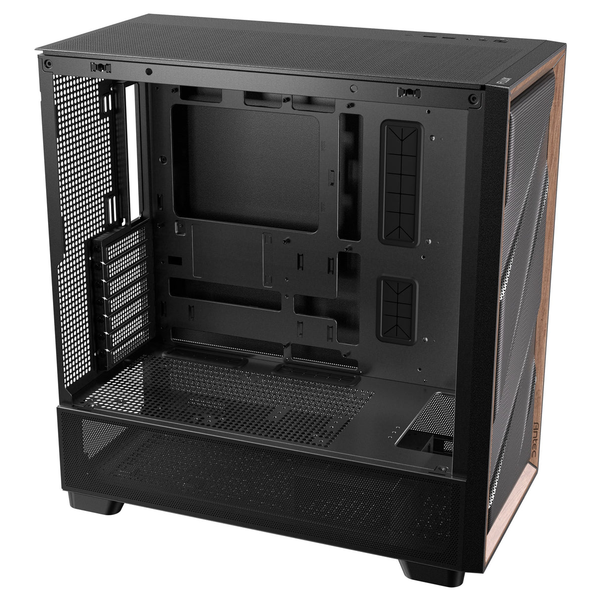 Antec Flux Midi Tower-hus (sort | 2x USB-A | 1x USB-C | hærdet glas)