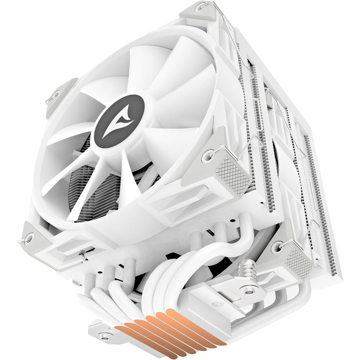 Sharkoon a60 rgb cpu køler (hvid, 4-benet pwm blæserstik)