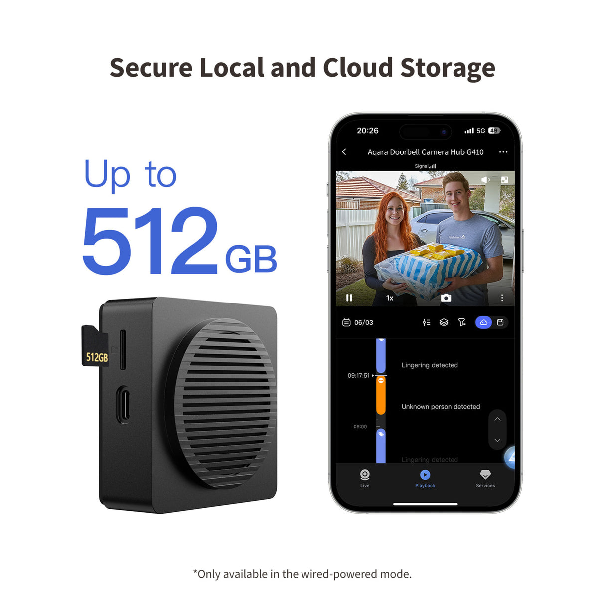Aqara smart videodørklokke g410 select (sort, wifi, bluetooth, zigbee, matter)